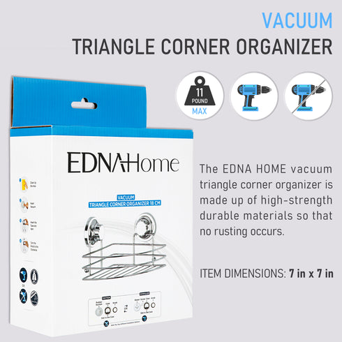 Shower Corner Caddy with Vacuum Suction Cups